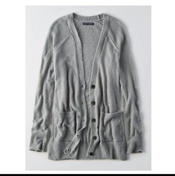 Super soft grey cardigan American eagle - Picture 2 of 7